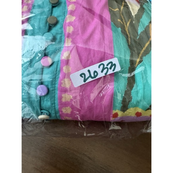 Antonio Melani Womens Dress 4 Brynn Vibrant Floral Pintuck Maximalist Boho Bloom - Picture 13 of 13